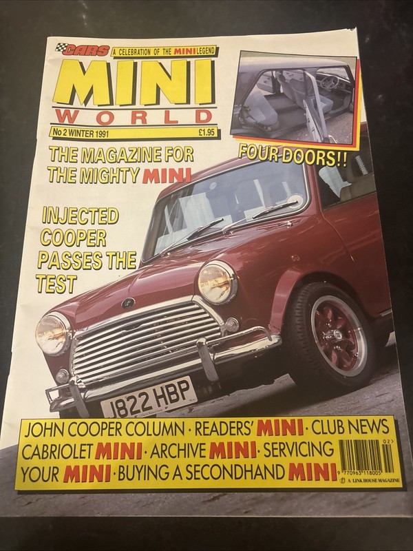 Mini World Magazine Winter 1991 – Injected Cooper Passes Test, Cabriolet Mini