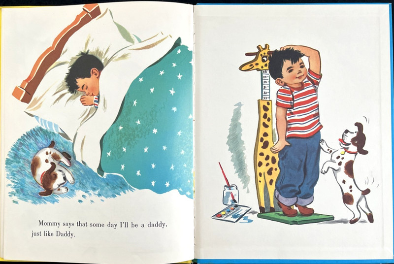 JUST LIKE MOMMY / DADDY ~ scarce children's Nursery Treasure Book (Wonder) VG gallery