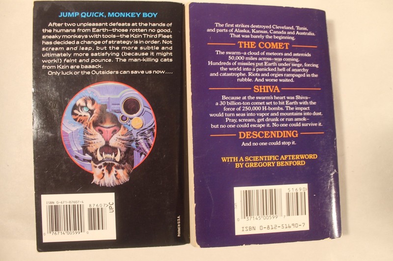 Lot of 10 Science Fiction Books - Stephenson, Niven, Turtledove, Dietz, Cherryh gallery