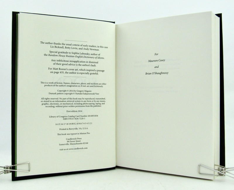 EGG & SPOON Gregory Maguire 2014 Candlewick Press 1st Printing Signed HBDJ EXC gallery