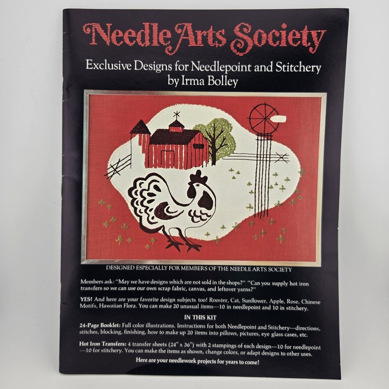 Needlepoint Instruction Books Lot of 2 Vintage Paperbacks Art Designs Ideas gallery