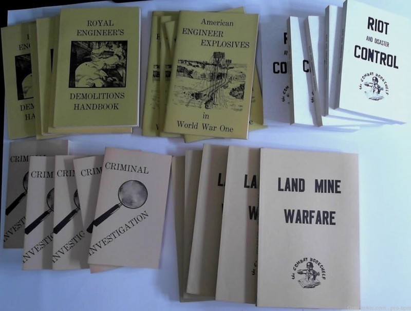 #4 Gun Show Dealer’s Special: 25 Military Field Manuals & Books, NEW old Stock