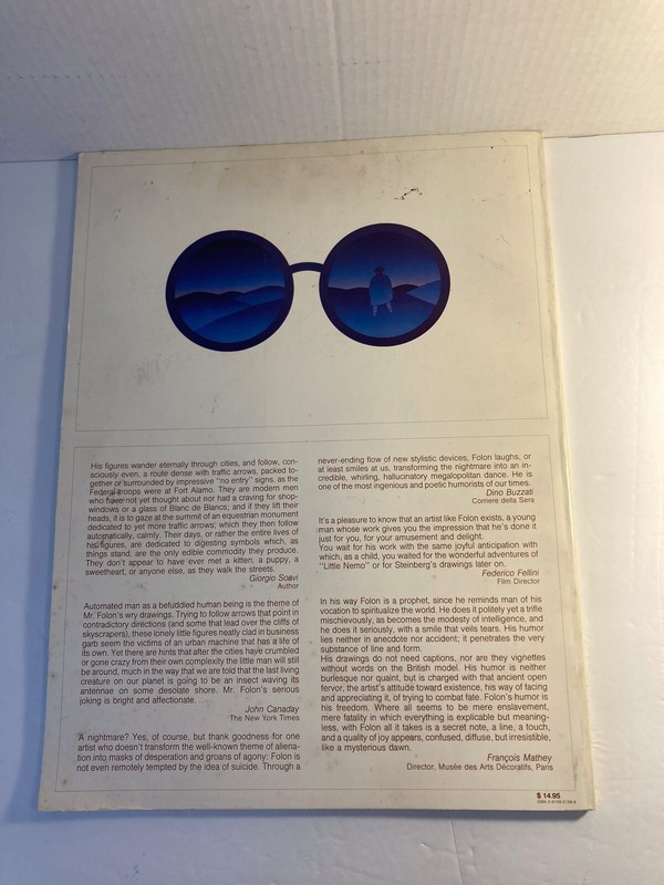 Posters By Folon Book 1978 Introduction By Milton Glaser 16”X12” (See) gallery