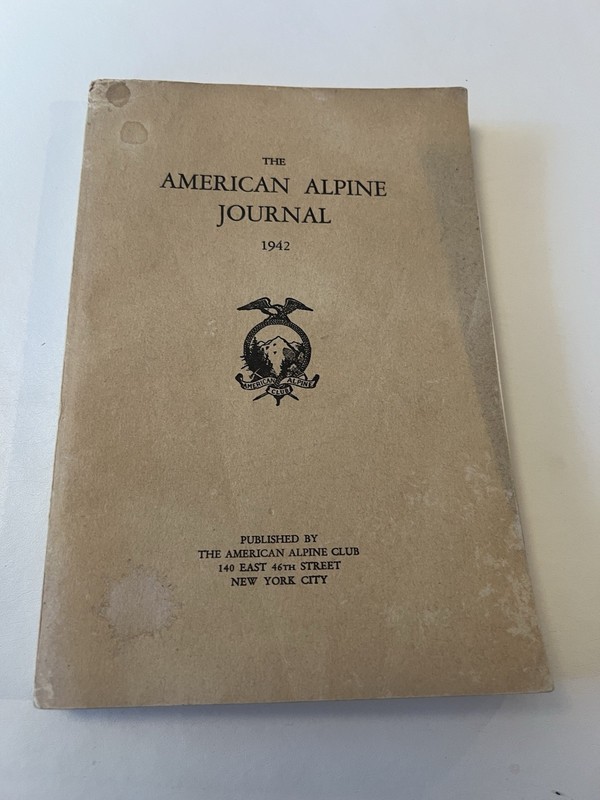 American Alpine Journal 1942 Edition Volume IV No 3 Issue 14
