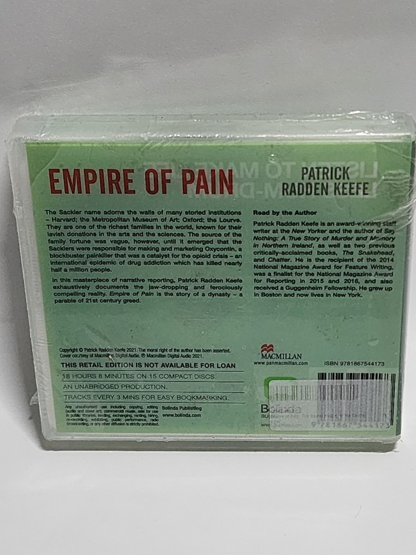 Empire of Pain by Patrick Radden Keefe [Audio CD] 15 Discs gallery