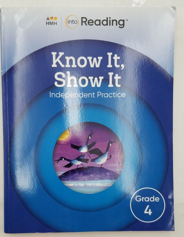 HMH into Reading Know It, Show It Independent Practice Grade 4