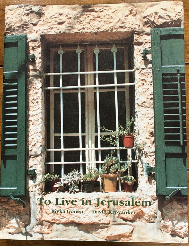 To Live in Jerusalem by Gonen and Kroyanker, Israel Museum NICE