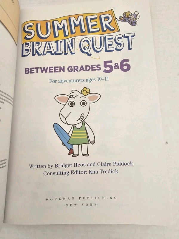 Brain Quest Workbook Lot Of 2 -One 5th Grade & One Between 5th & 6th Grade, NEW gallery