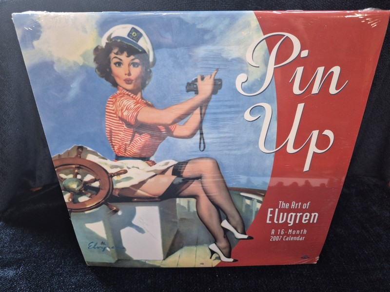 Art Of Gil Elvgren Pin Up Girls 2007 16-Month Calendar Factory Sealed 12″×12″