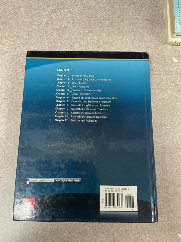 Glencoe Algebra 1 Common Core Edition Algebra Hardcover by McGraw Hill Education gallery