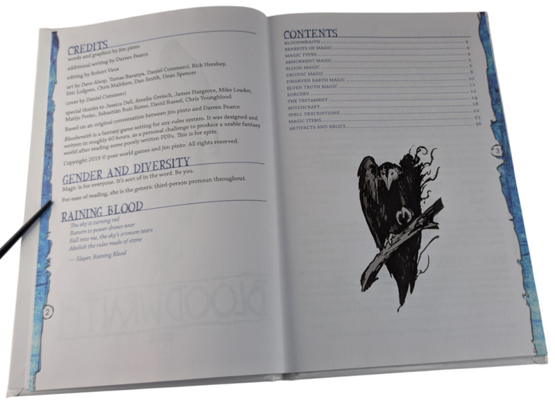 Bloodwraith RPG Hardcover 3 Book Set Rules Magic Setting Jim Pinto gallery