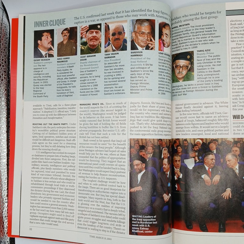Time Magazine March 10 2003 Life After Saddam Special Report 9/11 gallery
