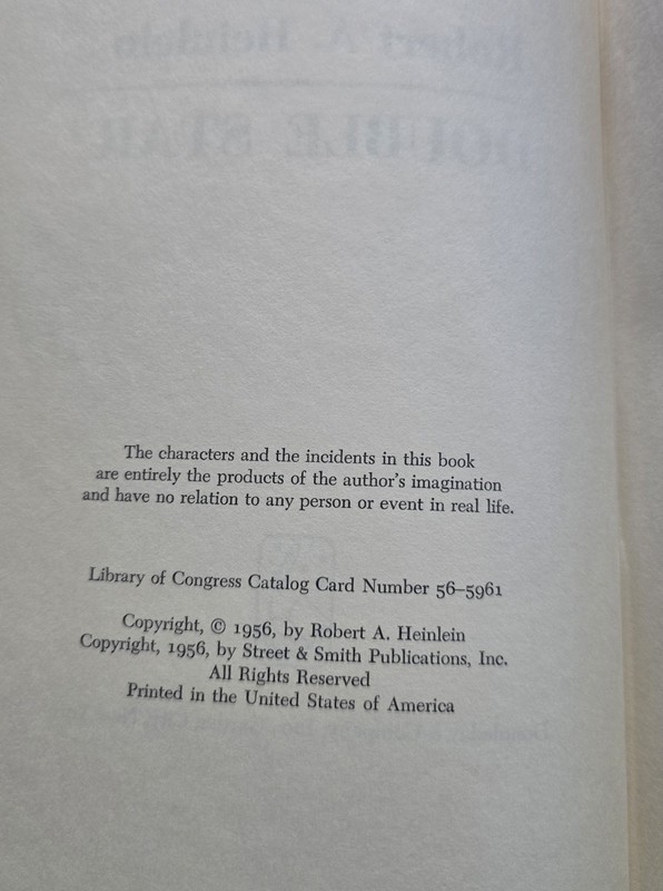 Double Star by Robert A. Heinlein 1956, 1st Edition, Hardcover No Dust Jacket gallery