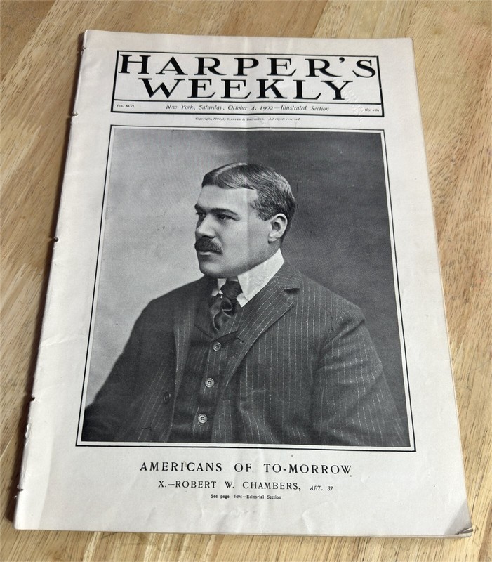 HARPERS WEEKLY 1902 Americans of Tomorrow ROBERT W. CHAMBERS See Contents