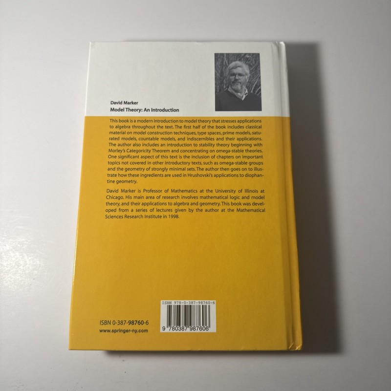 Model Theory: An Introduction; Marker gallery