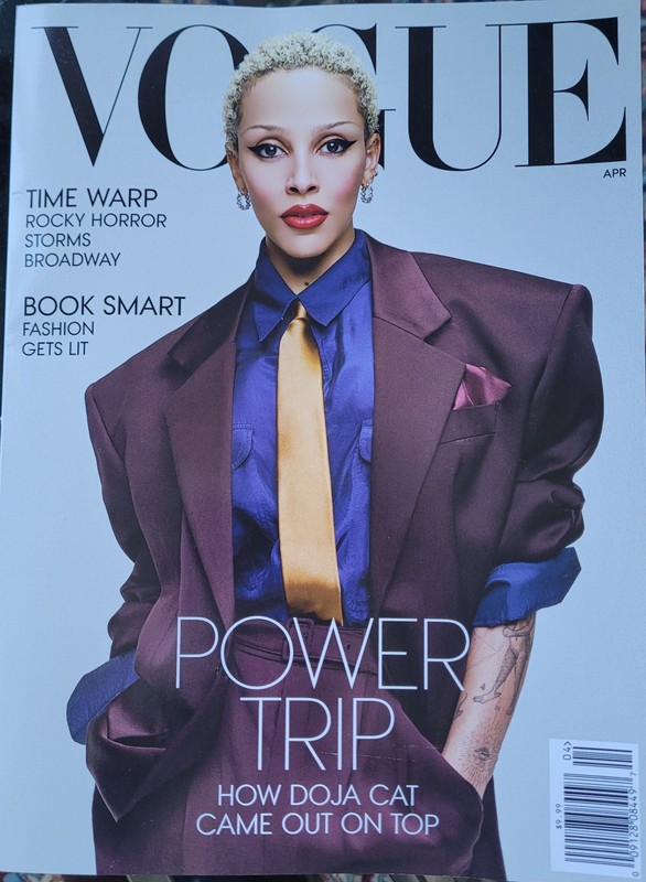 Vogue Magazine, April 2026. Feat. Doja Cat. NEW! No Labels.