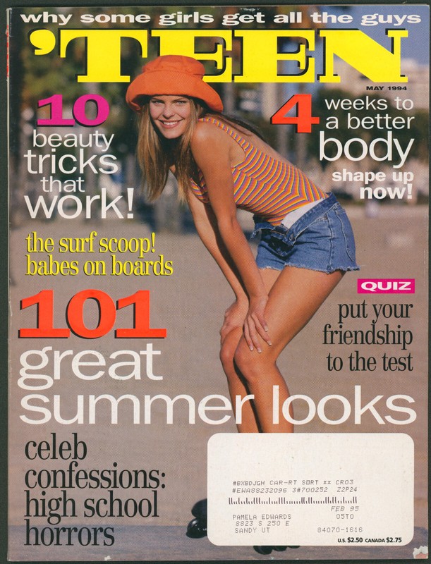 Teen Magazine May 1994 Keanu Reeves~Jonathan Brandis~90s Fashion/Hair & Makeup