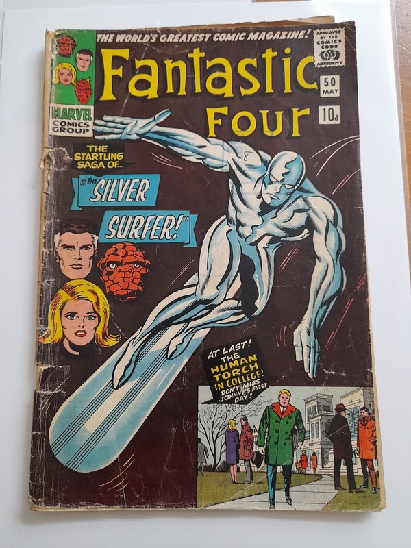 Fantastic Four #50 May 1966 Fair/Good 1.5 Iconic cover art by Jack Kirby