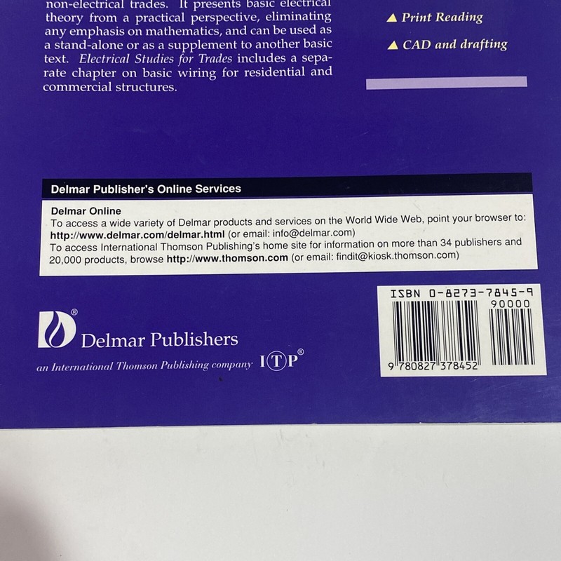 Electrical Studies for Trades Paperback Stephen L. Herman New With Shelf ￼Wear gallery