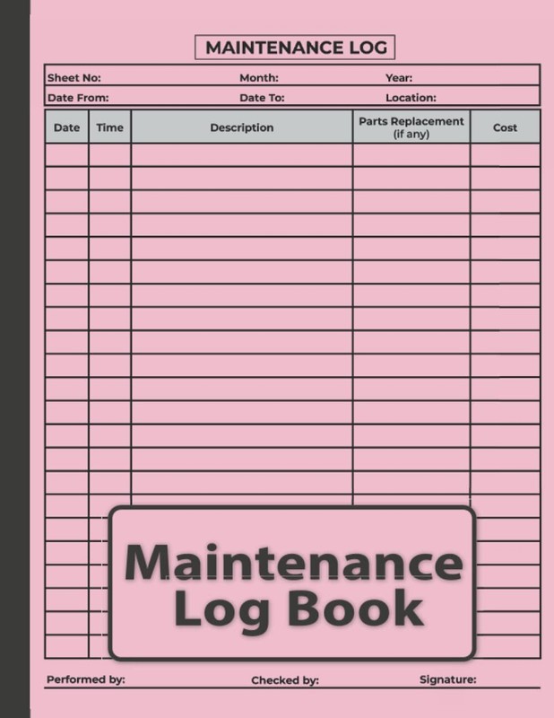 Vehicle Maintenance Log Book: Repair and Service Log Book for Cars RV Jeep