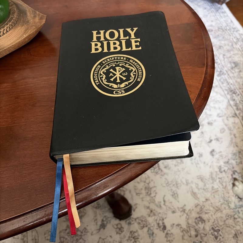 Holy Bible RSV Catholic Ed CSS Faux Leather St Benedict Press 2010 gallery