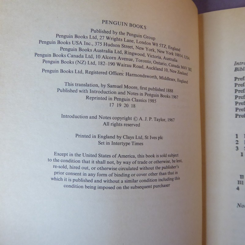 Communist Manifesto Karl Marx, Friedrich Engels 1985 Penguin Classics Paperback gallery