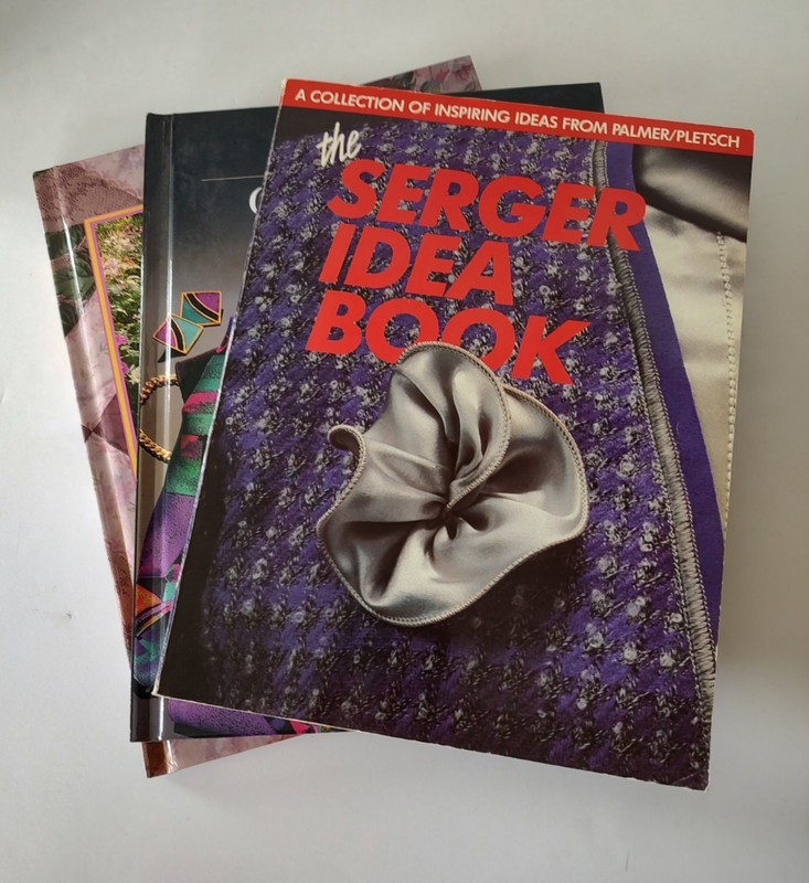 Sewing Quilting Fashion Accessories and Serger Lot/3 Books