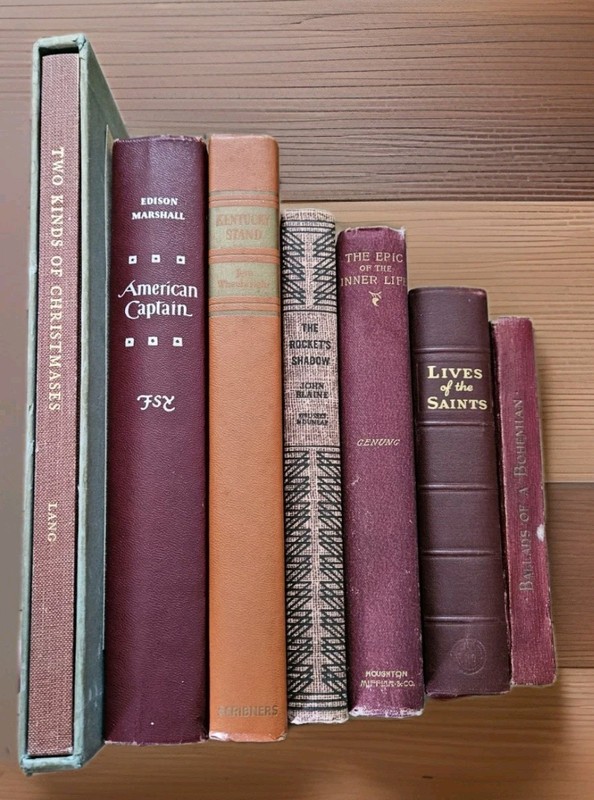 1893-1965. Lot Of 7 Rare Antique Vintage Books Decor Staging Fiction & Non HCs