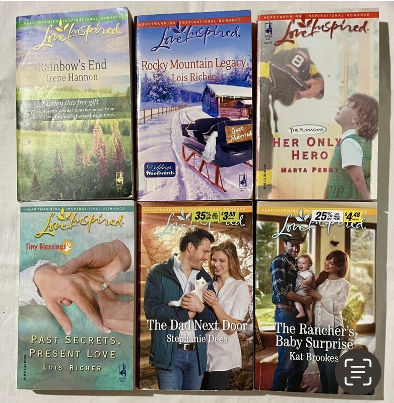 LOVE INSPIRED Harlequin Romance Lot of 6 paperback books Wedding Steeple Hill
