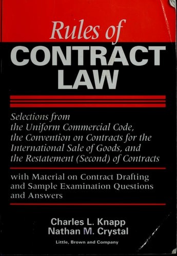 Rules of Contract Law by Charles L. Knapp, Acceptable Book