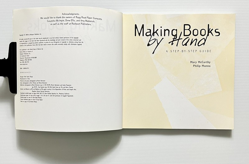 Making Books by Hand: A Step-by-Step Guide by McCarthy and Manna PB 2000 gallery