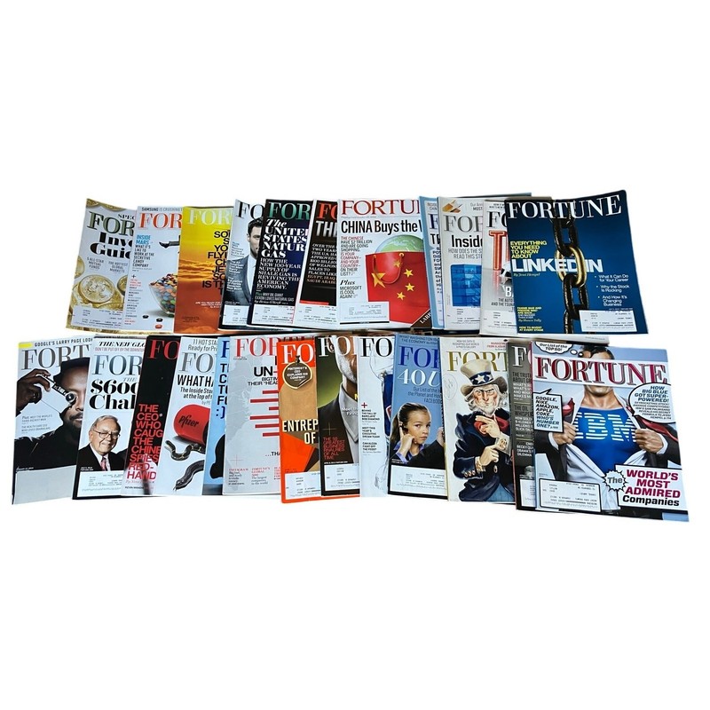 Lot of 24 Fortune Magazines 2010s Business Finance Tech IBM LinkedIn China