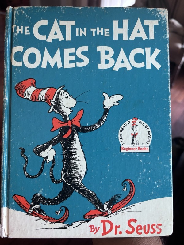 The Cat In The Hat Comes Back – 1958 Rare Book First Edition Dr Seuss Hardcover