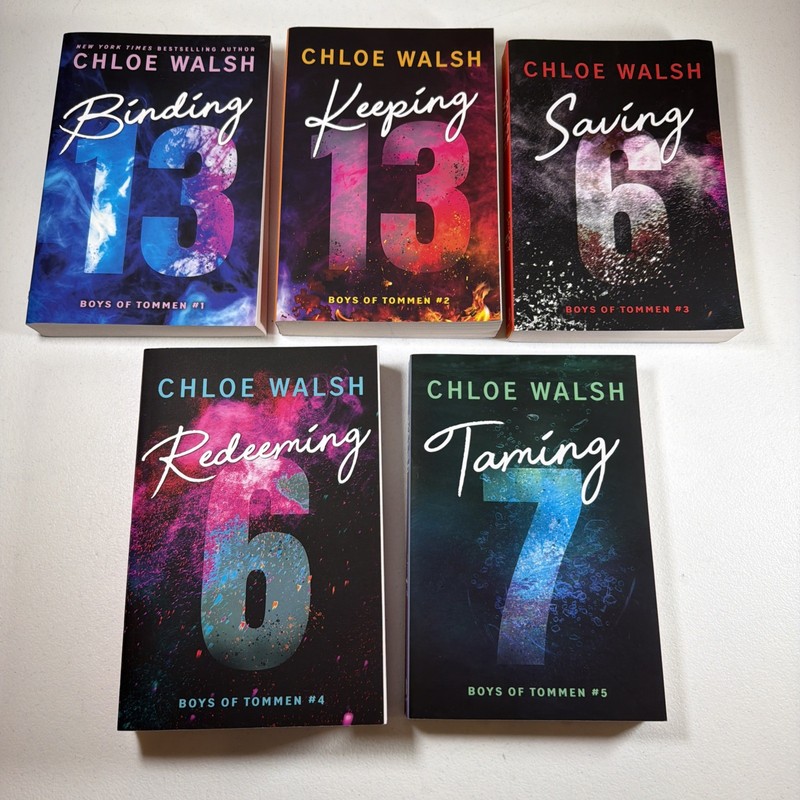 Lot 5 Boys of Tommen Chloe Walsh TPB Binding Keeping Saving Redeeming Taming