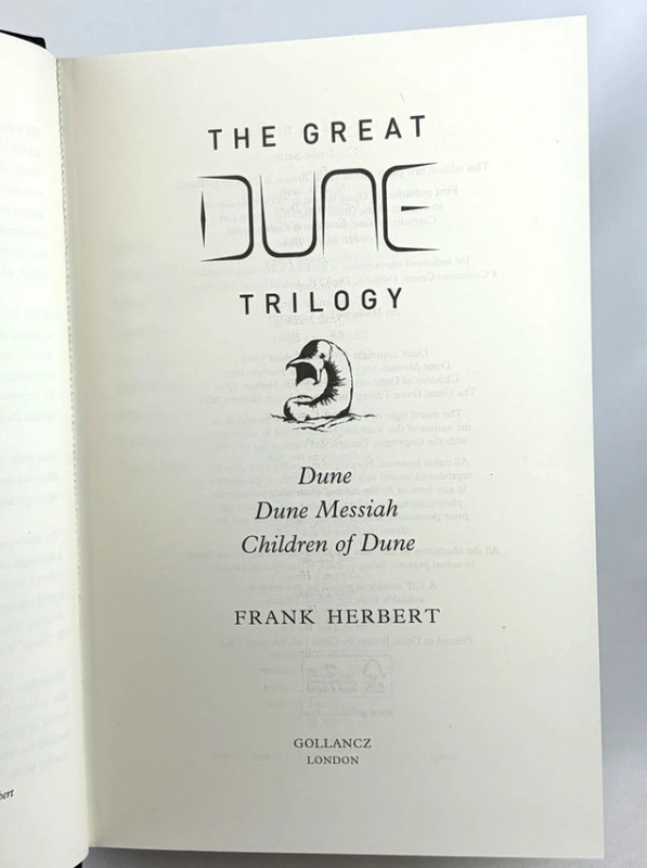 Frank Herbert THE GREAT DUNE TRILOGY & SECOND GREAT DUNE TRILOGY 2 Volumes Set gallery