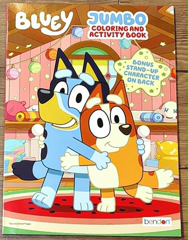 BLUEY Jumbo Coloring & Activity Book 2018 Stand Up Character