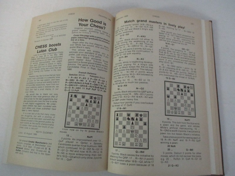 CHESS, Vol. 51, March 1986-April 1987 Bound including index, Sutton Coldfield gallery