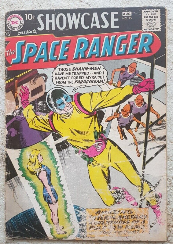 Showcase (Vol 1 1956 DC) #15 1958 Fair+ First appearance of Space Ranger