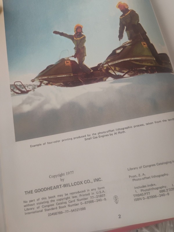 Photo-Offset Lithography Z.A. Prust H.C. Textbook 1977 Goodheart-Willcox Co. gallery