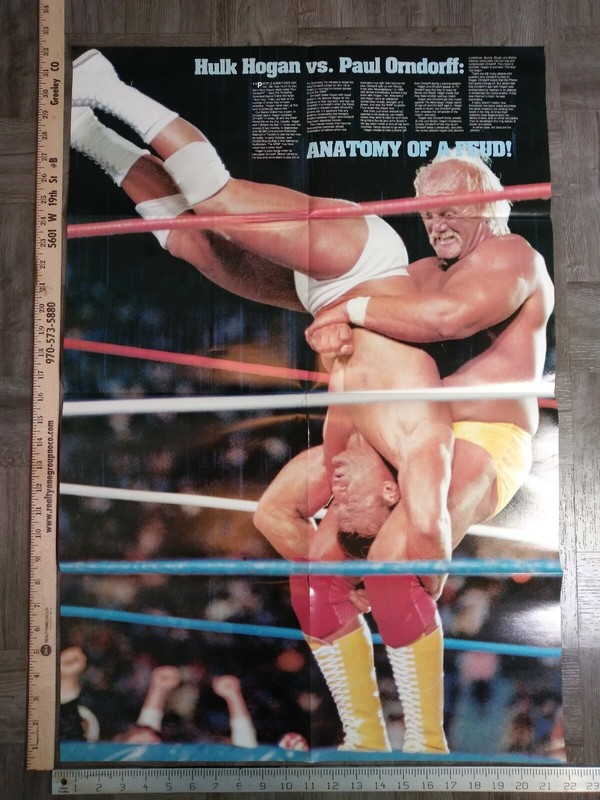 Pro Wrestling Illustrated Super Color #8 22x32 Hulk Hogan Paul Orndorff Poster gallery