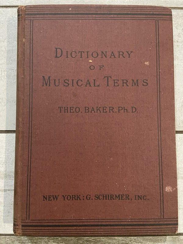 Vintage Book, Dictionary Of Musical Terms By Theo Baker Ph.D gallery