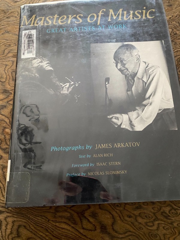 Masters of Music Great Artists at Work by Alan Rich 1990 HC First Edition