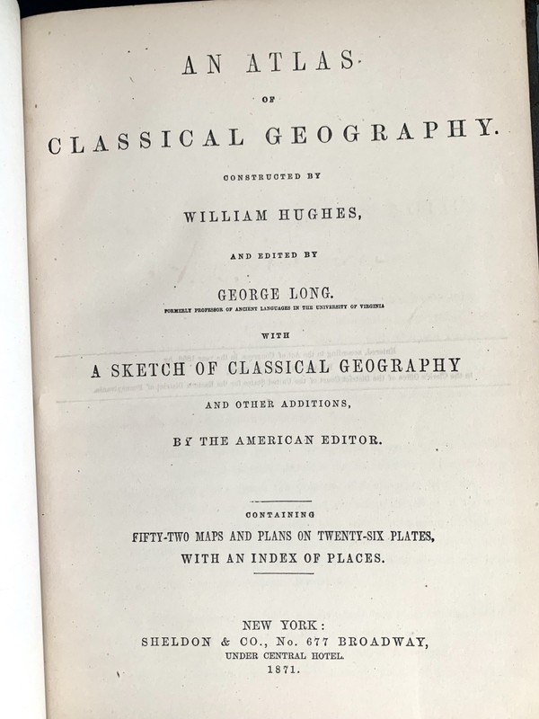 Long's Classical Atlas 52 Maps Atlas of Classical Geography William Hughes 1871 gallery