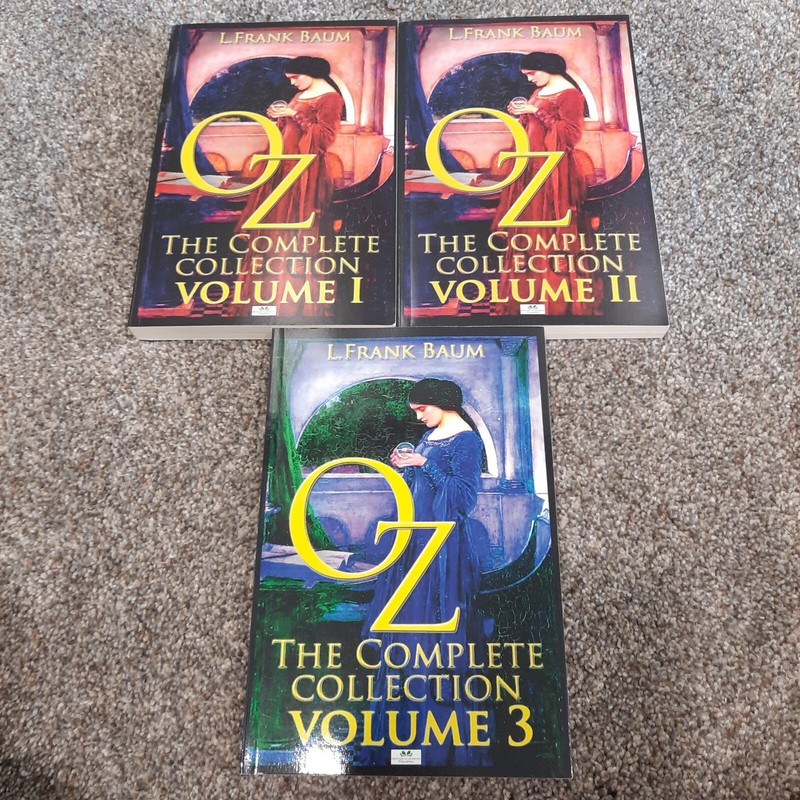 Lot of 3 Wizard of Oz books L Frank Baum series books 1-9 Heritage Illustrated