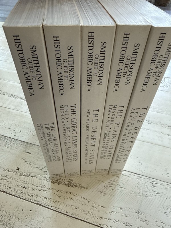 Smithsonian Guide to Historic America 5 Vol PB Lot Stewart Tabori & Chang