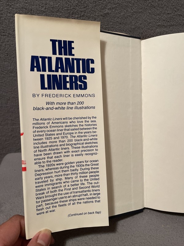 The Atlantics Liners By Frederick Emmons 1984 Hardcover/ Dust Jacket gallery