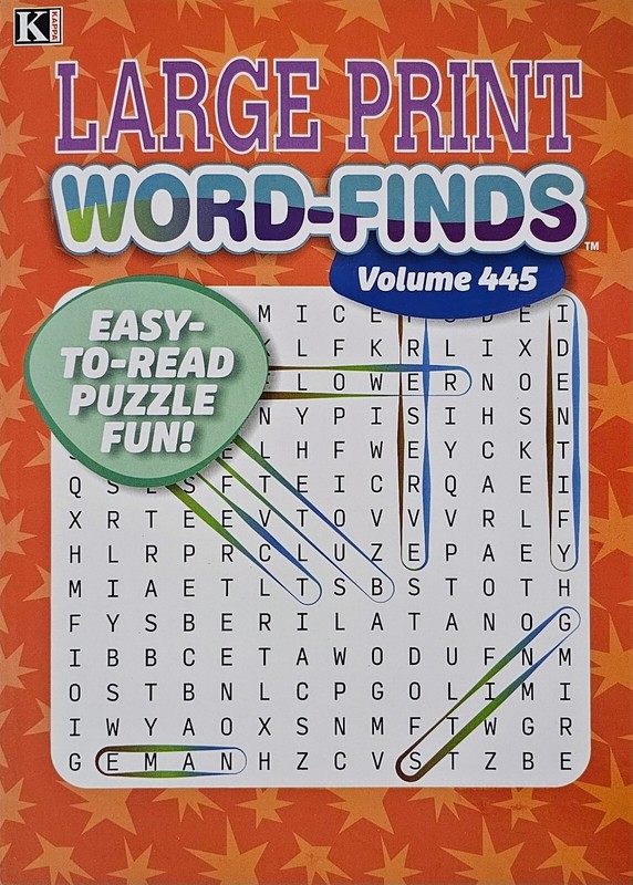 5 Large Print Word-Finds Puzzle Books Kappa Games Vol #423-446 ~ Search,Hunt NEW gallery