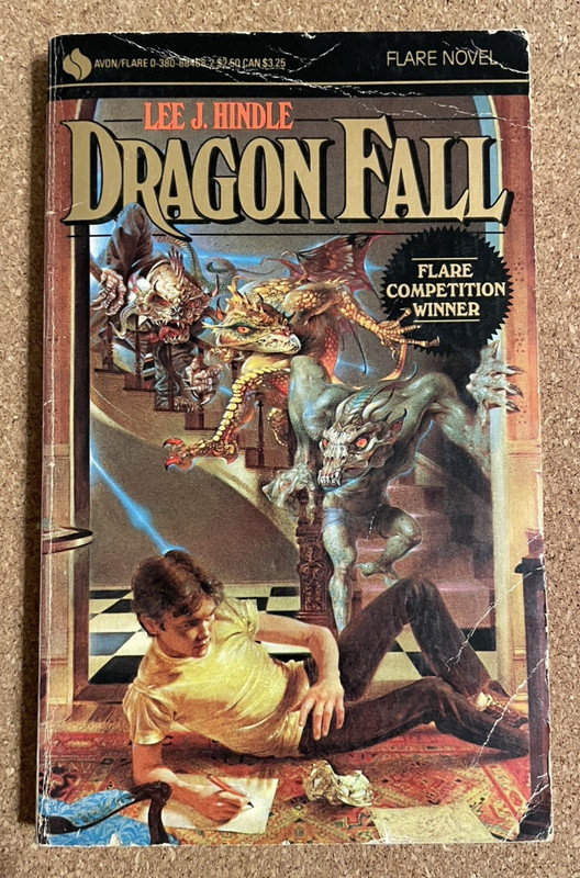 1984 Dragon Fall Lee J. Hindle Avon Science Fiction Paperback Book Flare Novel