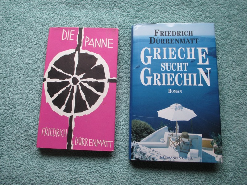 2 HC Friedrich Durrenmatt German language Grieche sucht Griechin & Die Panne