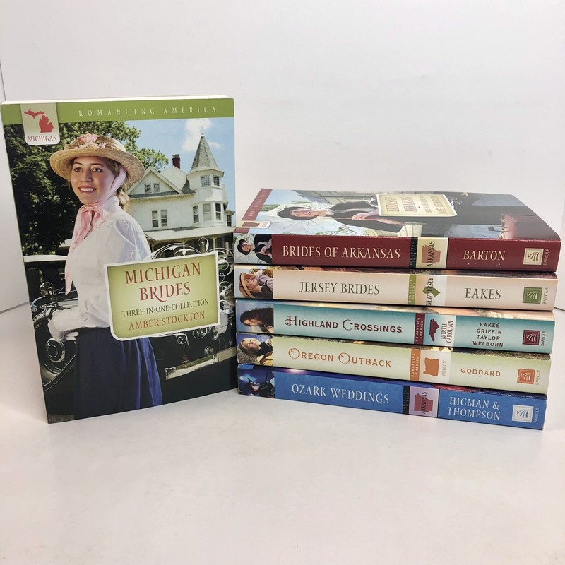 Lot of 6 Multistory Bride/Love Romancing America PB Novels 20 Total Love Stories